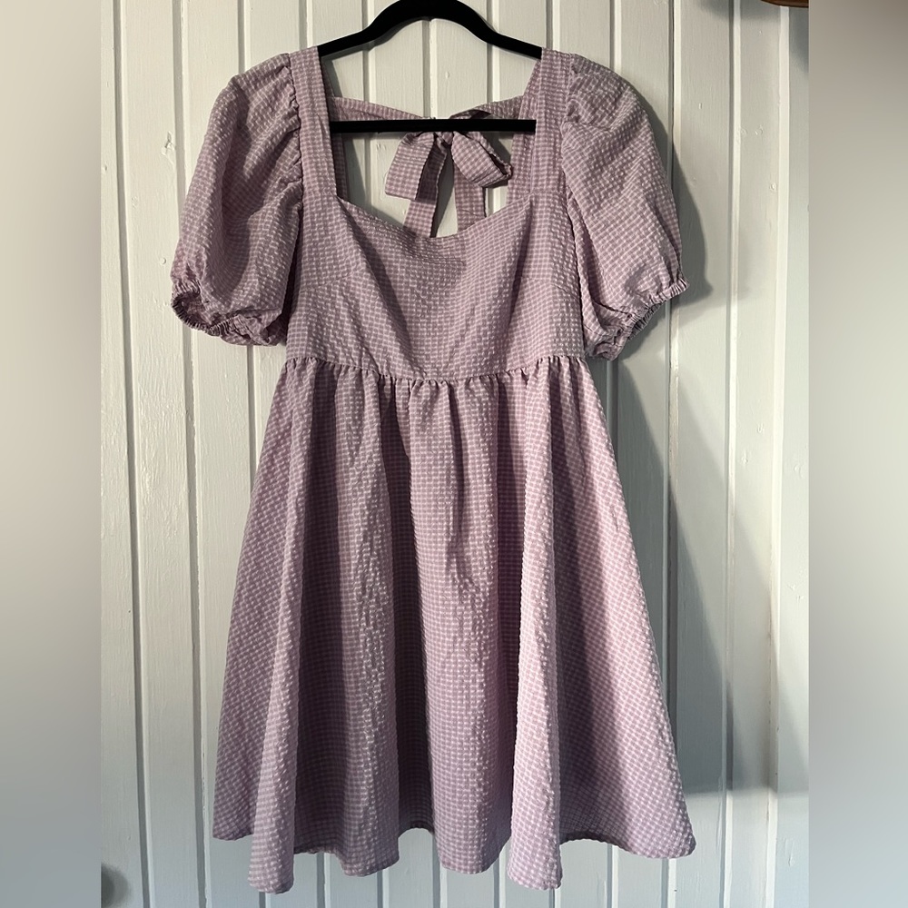 Mabel mini dress tie back, size small
